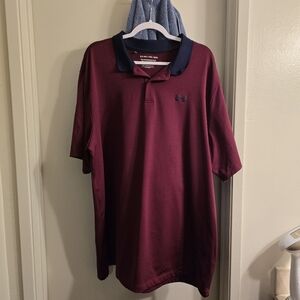 Under Armour Men's Maroon Polo Shirt